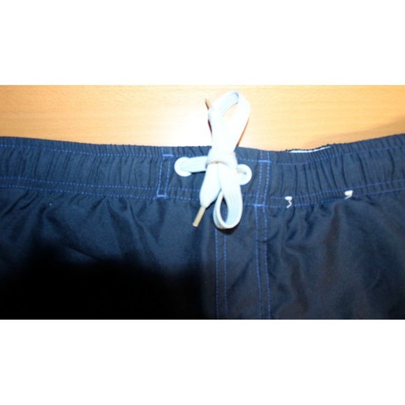 Mens Old Navy Drawstring Surf Swim Suit Board Shorts Trunks Small Blue Beach - Picture 2 of 6